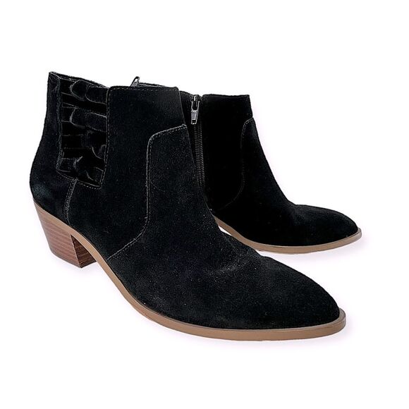 Sole Society Nianya Pointed toe Bootie in Black Suede Size 38 / 7.5 - Picture 9 of 9